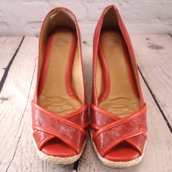 Nurture Women's Size 8M Peep Toe Espadrille Wedge Heel Shoe #371 - Picture 10 of 11